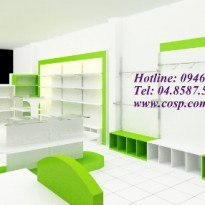 Thi công cửa hàng thời trang trẻ em - Kids Smile